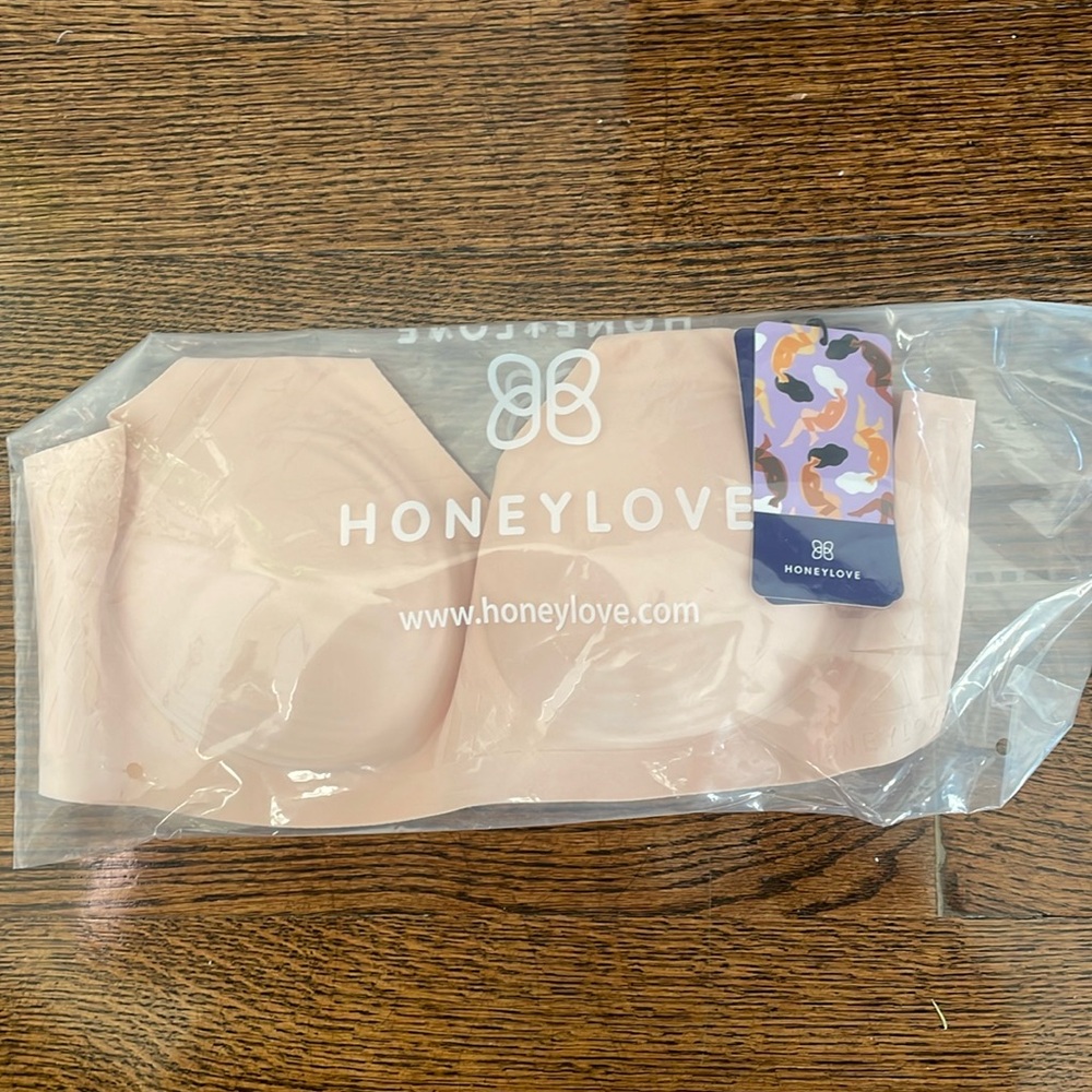 Honeylove LiftWear Silhouette Bra, L Large, Blush NWT